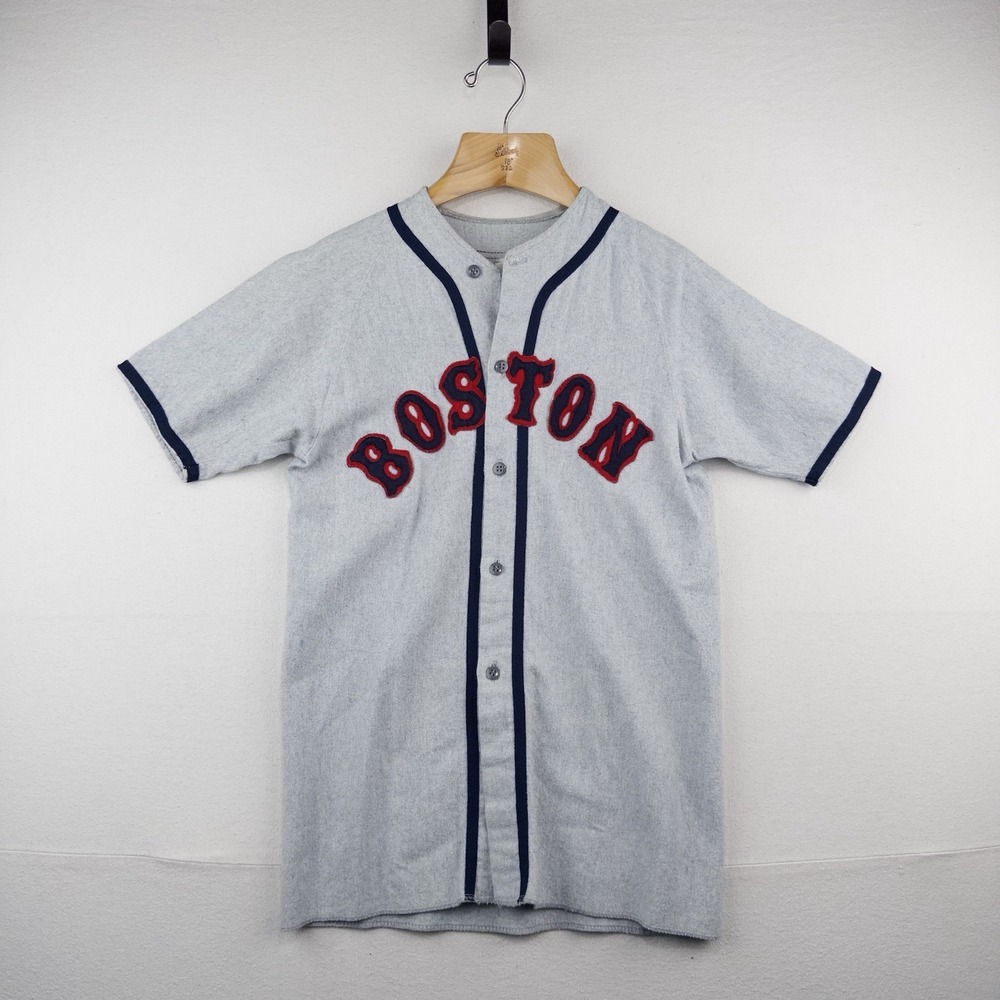 80's Vtg Boston Red Sox Flannel Road Baseball Jersey M Empire Sporting Goods